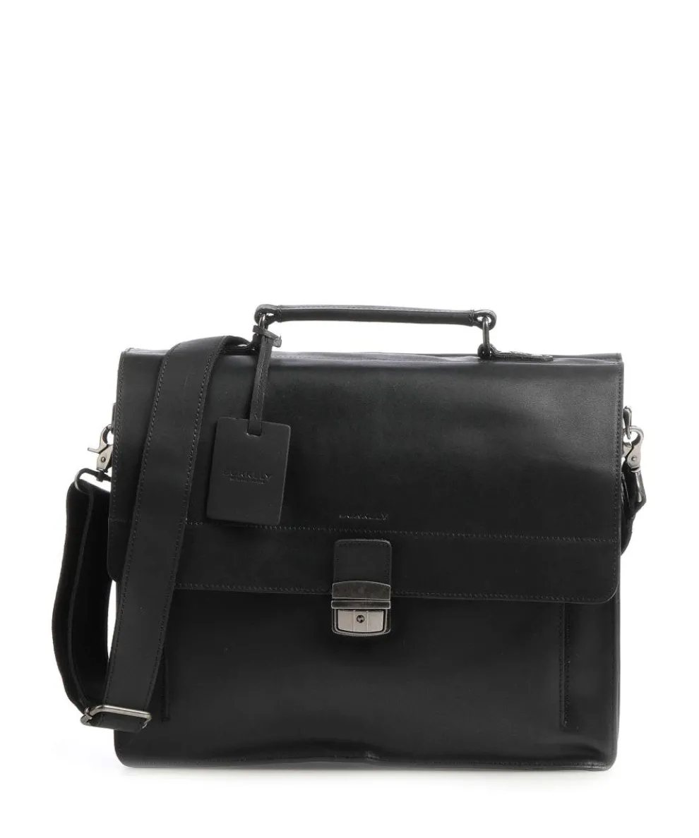 Vintage Scott Briefcase fine grain leather black