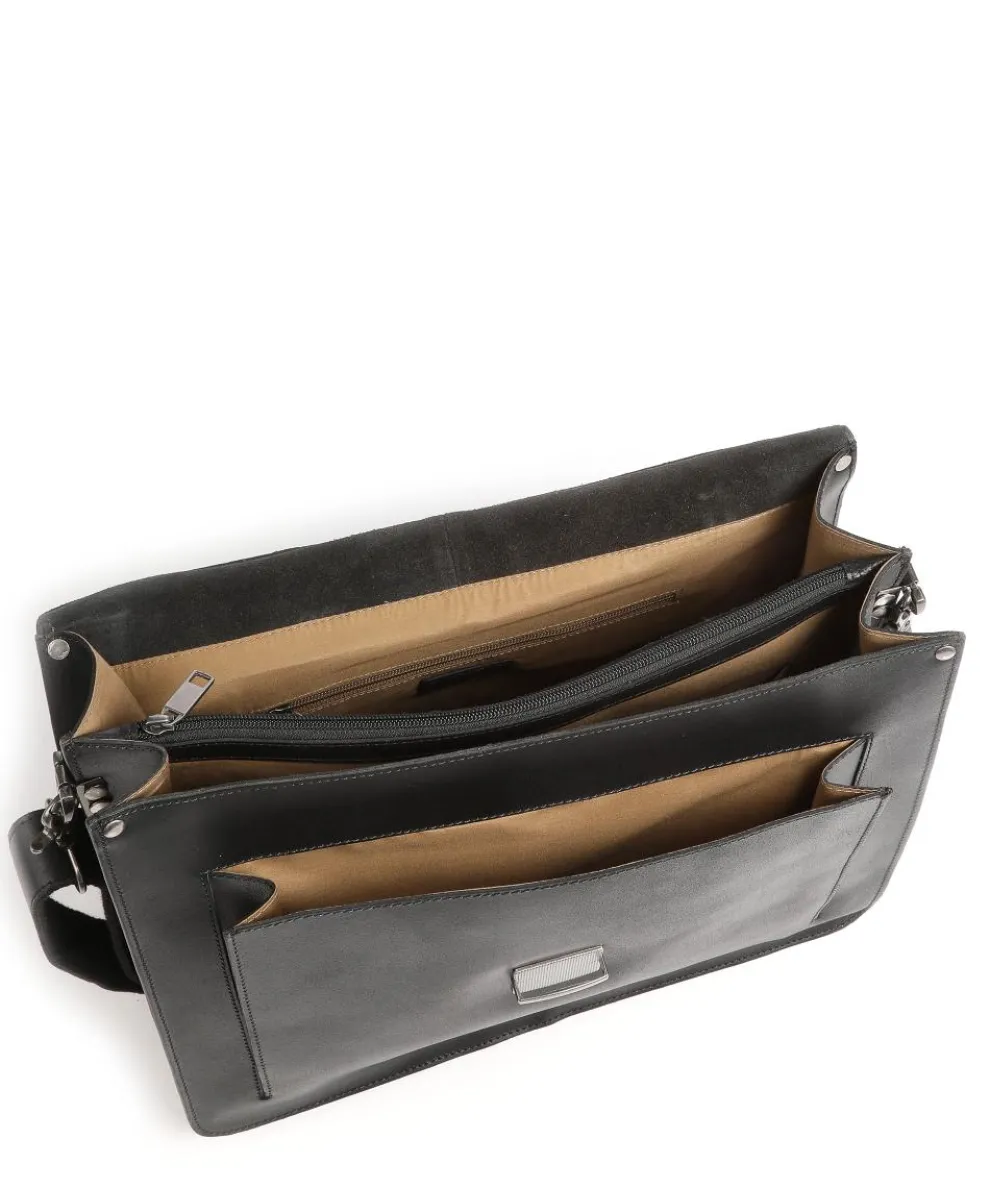 Vintage Scott Briefcase fine grain leather black