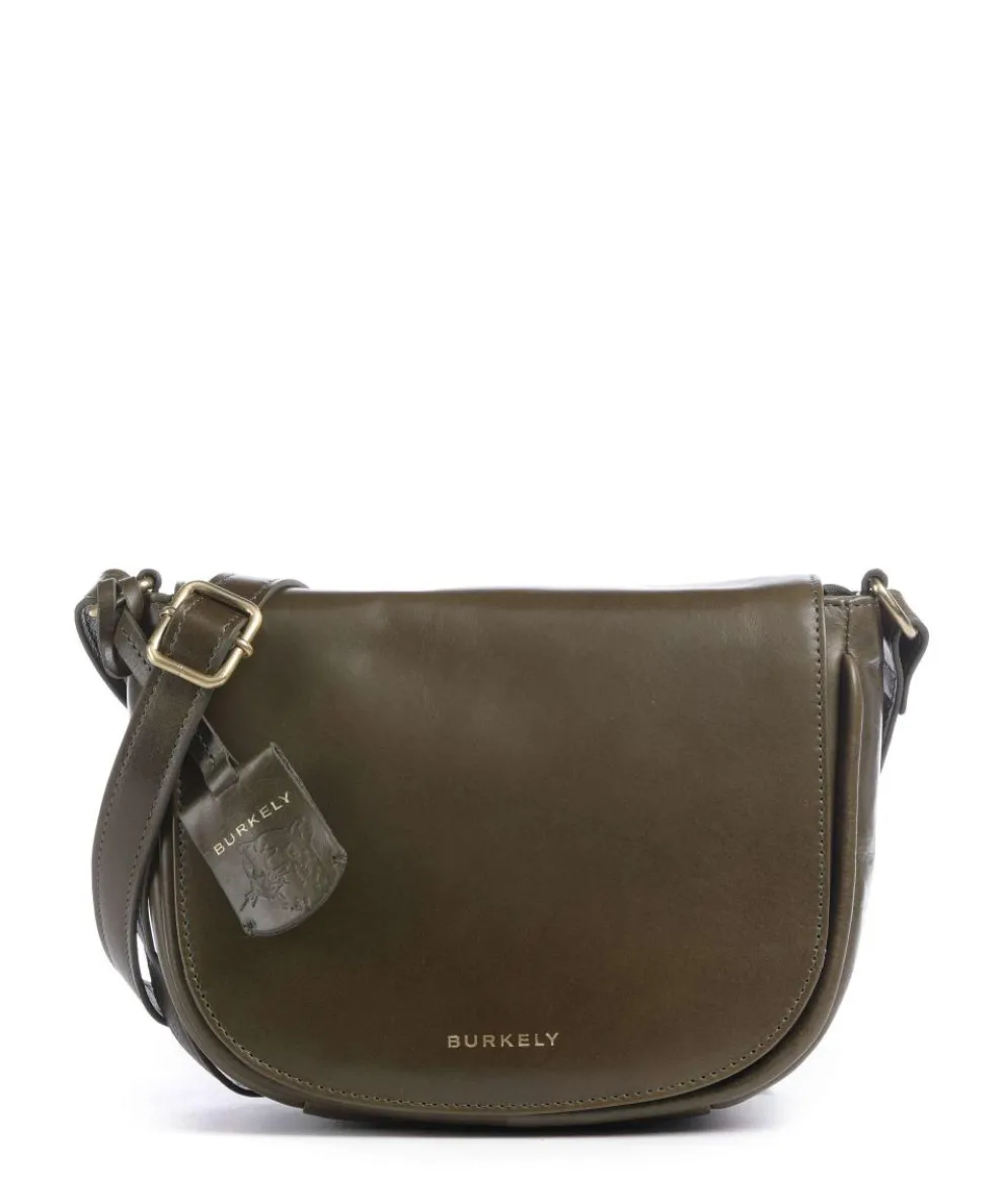 Vintage Veda Crossbody bag fine grain leather olive-green
