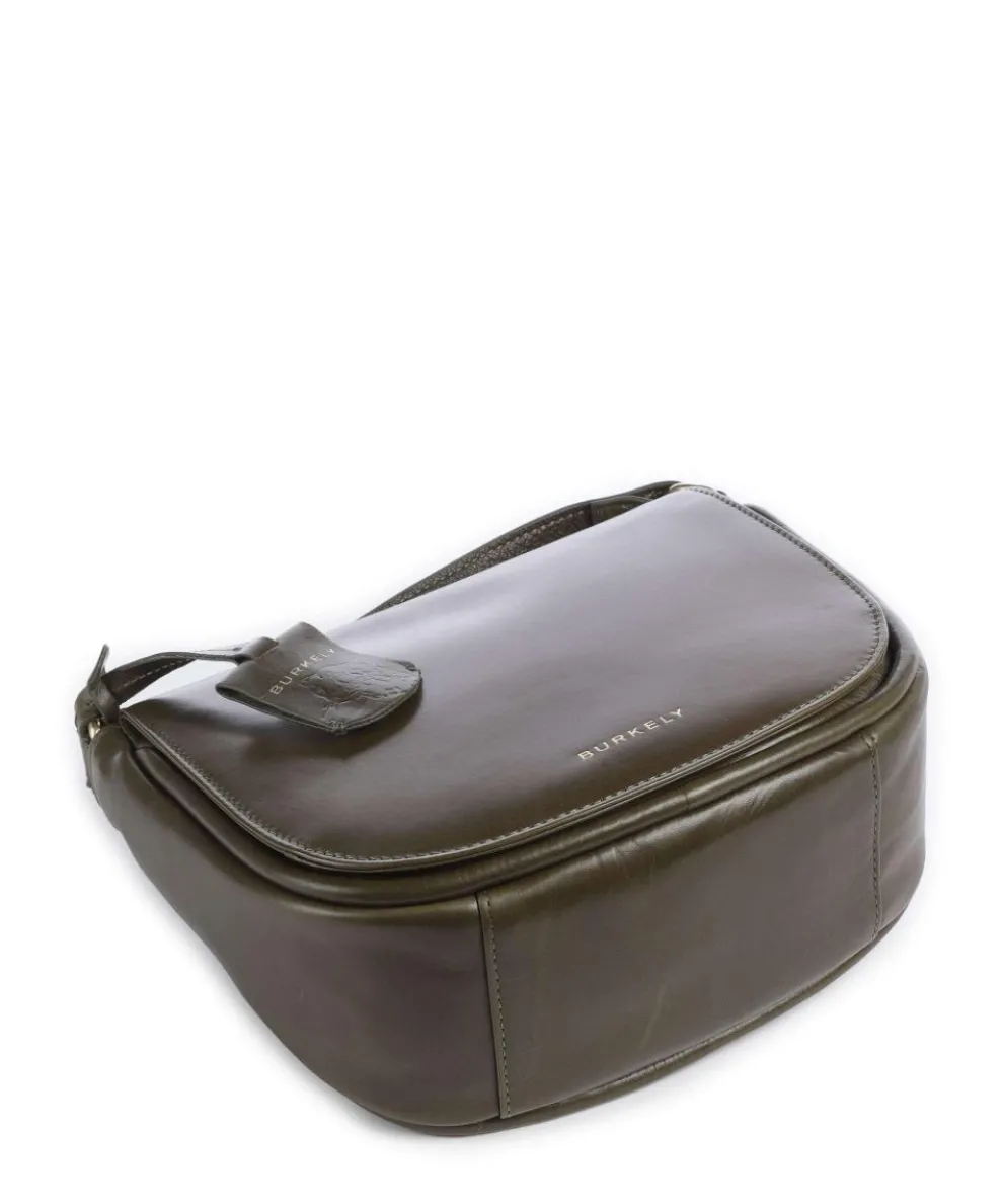 Vintage Veda Crossbody bag fine grain leather olive-green