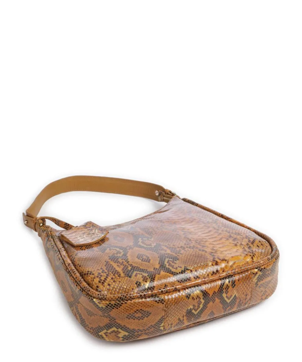 Vintage Veda Hobo bag fine grain leather light brown