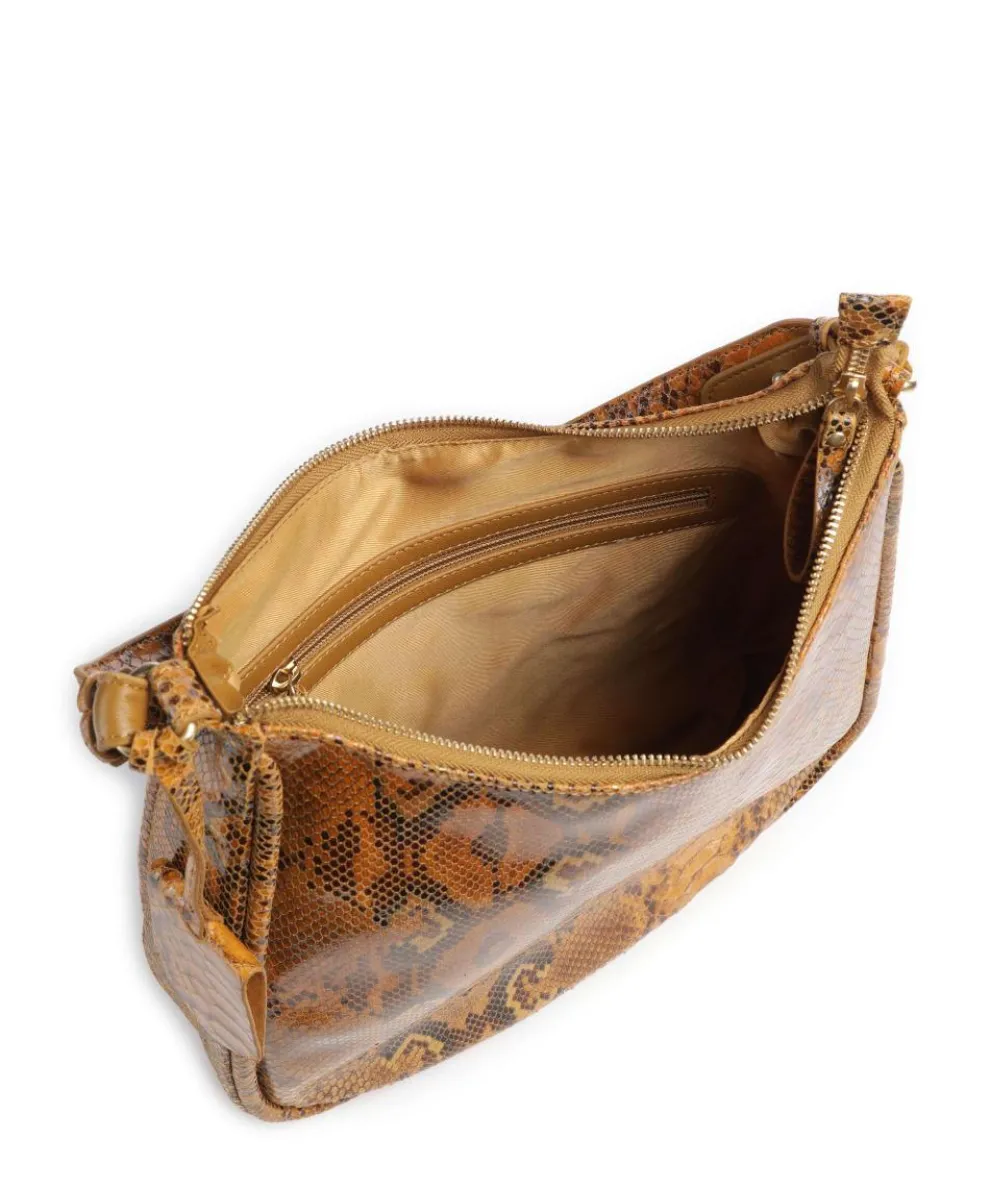 Vintage Veda Hobo bag fine grain leather light brown