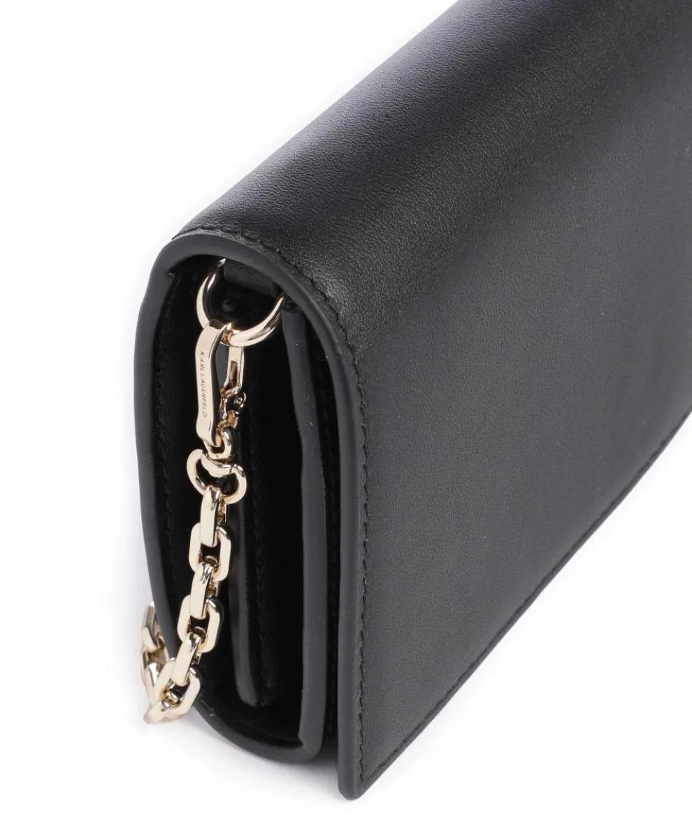 K/Signature Wallet fine grain cow leather black