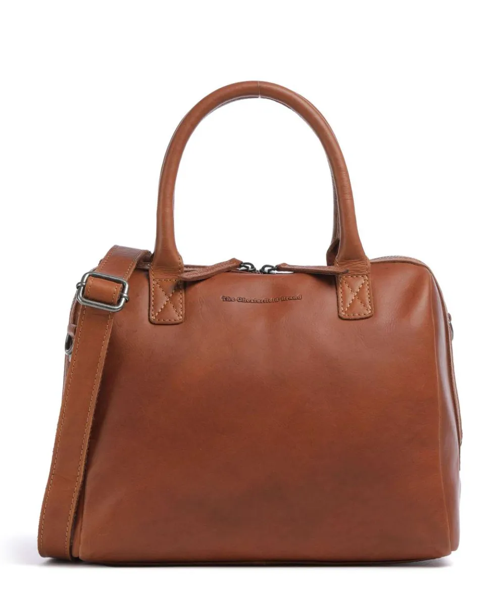 Cow Wax Pull Up Langton Handbag cow leather cognac