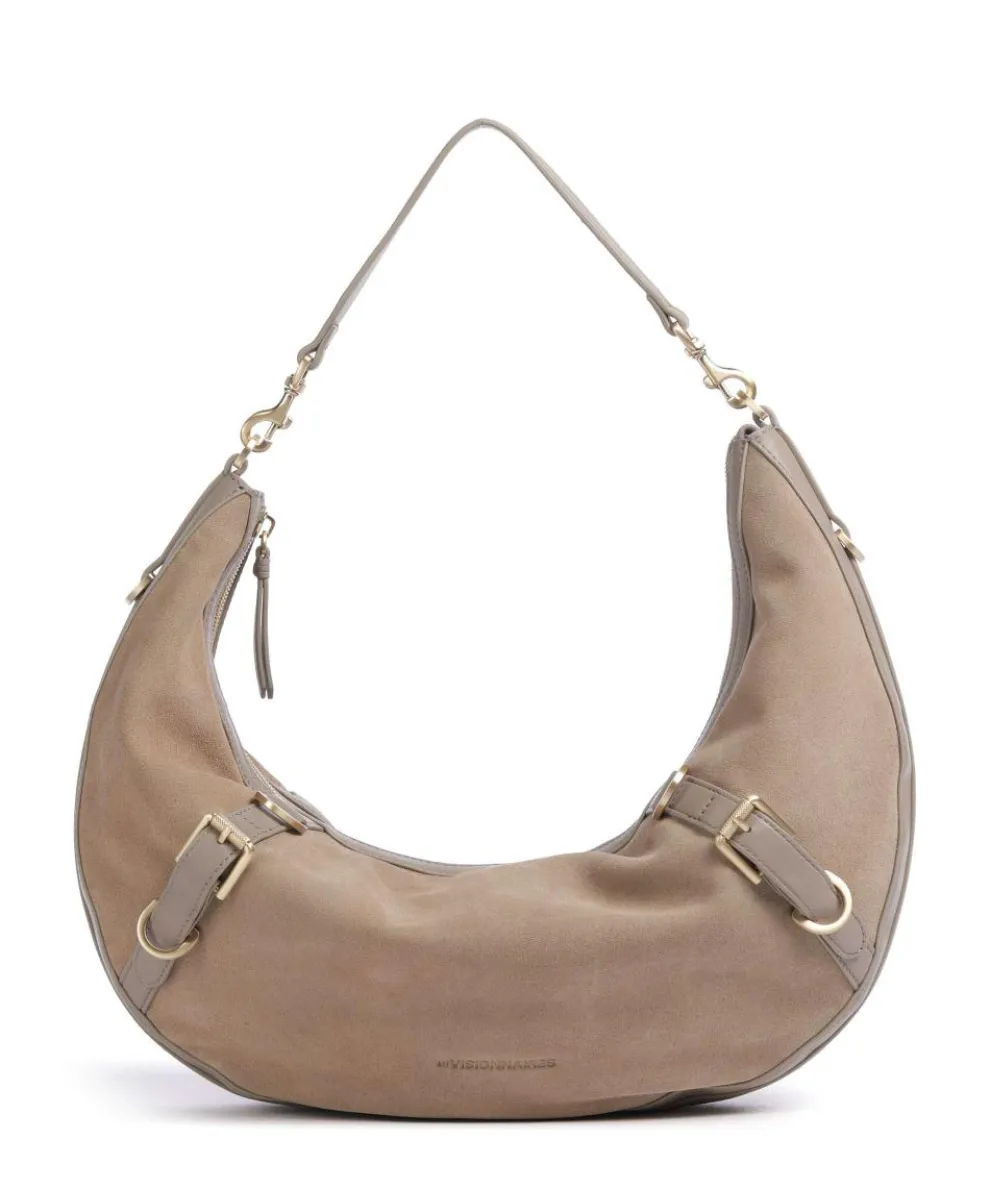 Enya Cozy Hobo bag brushed leather beige