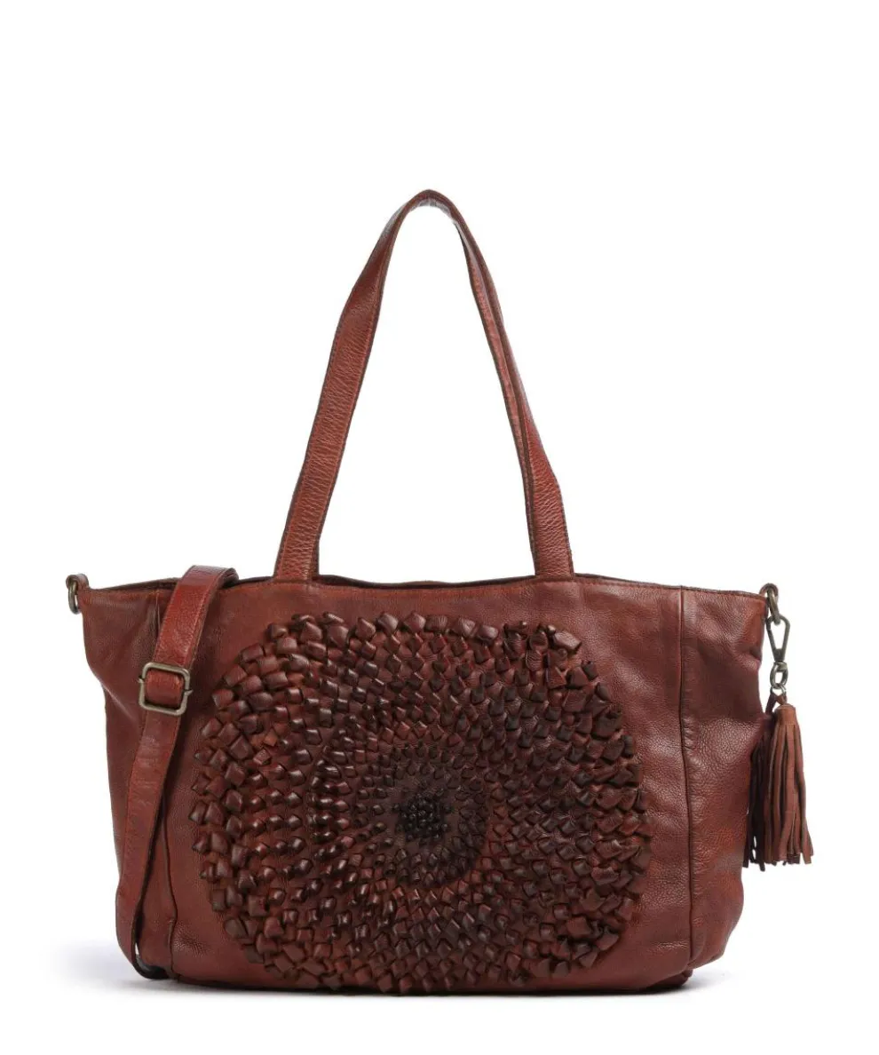 Mondweg 2 Tote bag grained cow leather brown