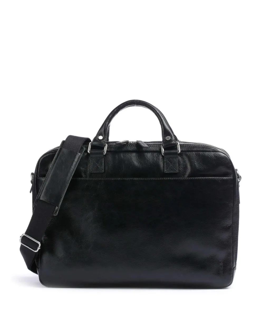 Buddy Briefcase 15″ buffalo leather black