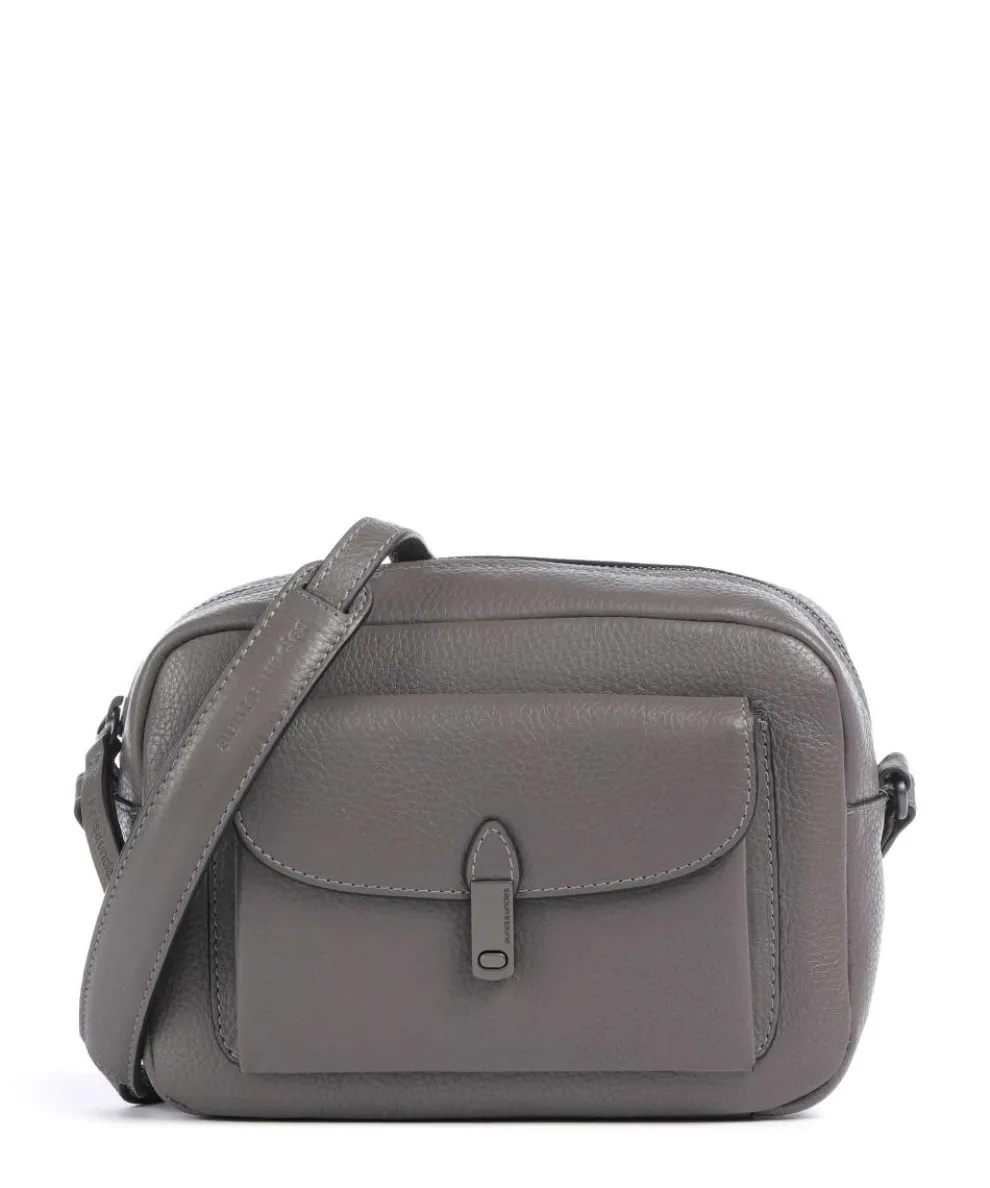 Philocalists Posh Crossbody bag grained leather dark grey