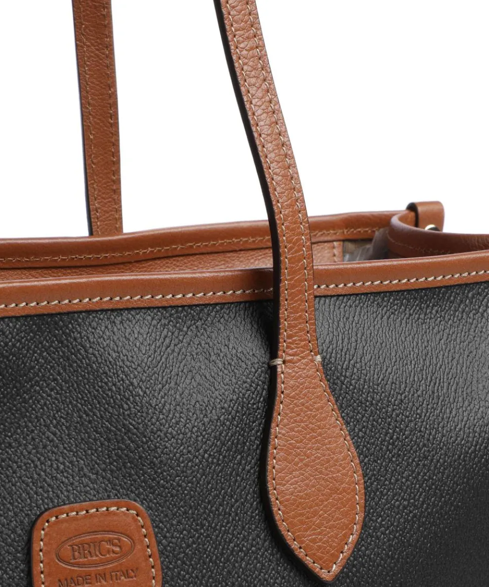 Firenze Tote bag 14″ imitation leather black