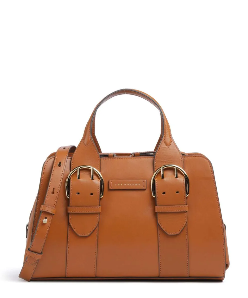 Elena Handbag fine grain cow leather cognac