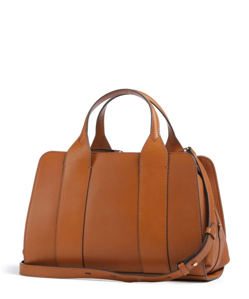 Elena Handbag fine grain cow leather cognac