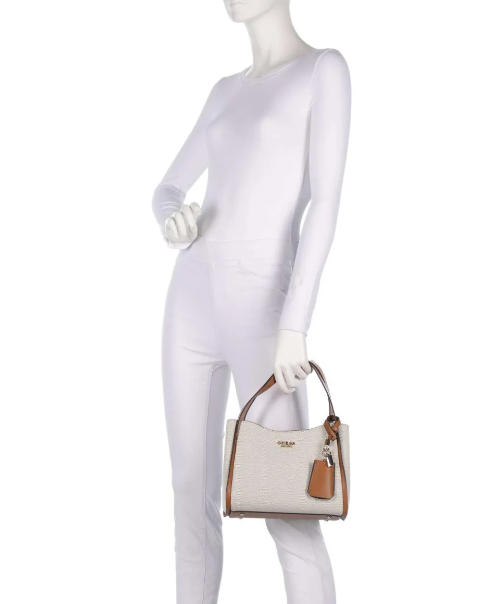 Nicolette Handbag fabric, polyurethane ivory/brown