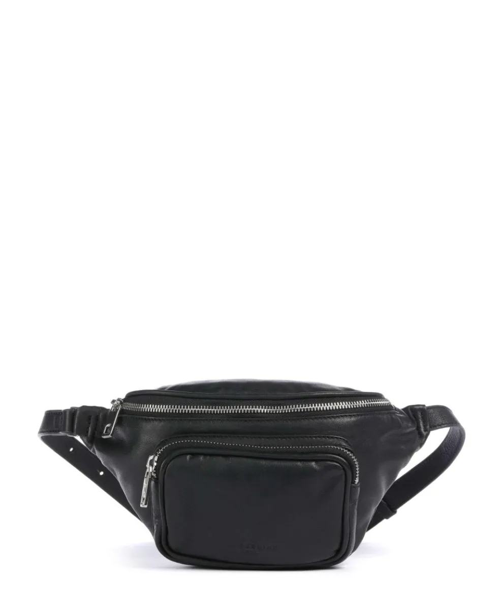 Lila Sheep Natural M Fanny pack sheepskin leather black