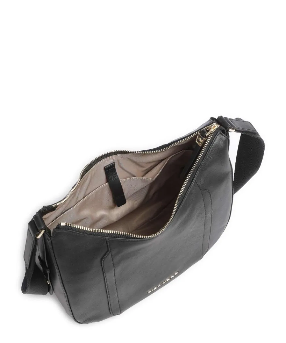 W92 Crossbody bag fine grain cow leather black