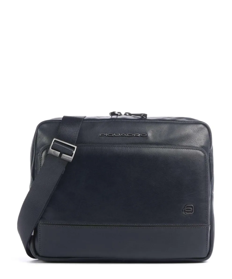 W136 Crossbody bag fine grain cow leather dark blue