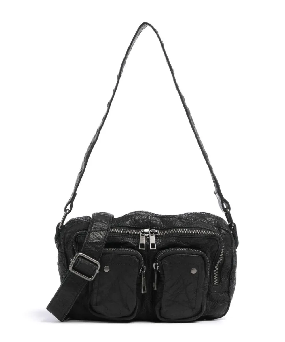 Washed Ellie Shoulder bag calfskin black