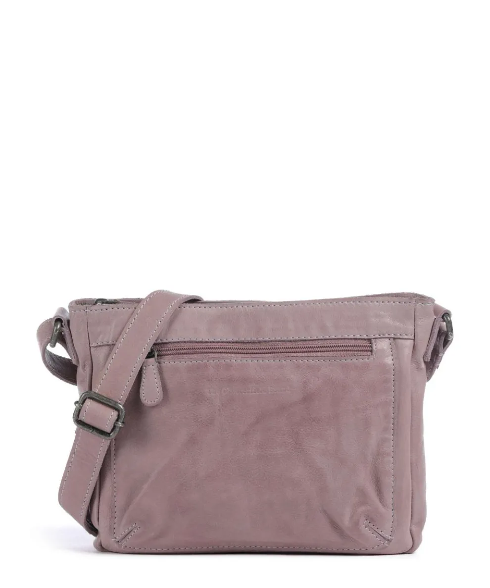 Washed Waxed Cow Aston Crossbody bag grained cow leather lavender