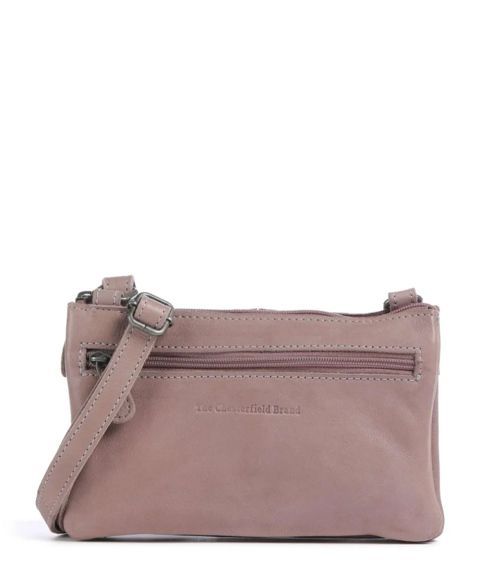 Washed Waxed Cow Osaka Crossbody bag grained cow leather lavender