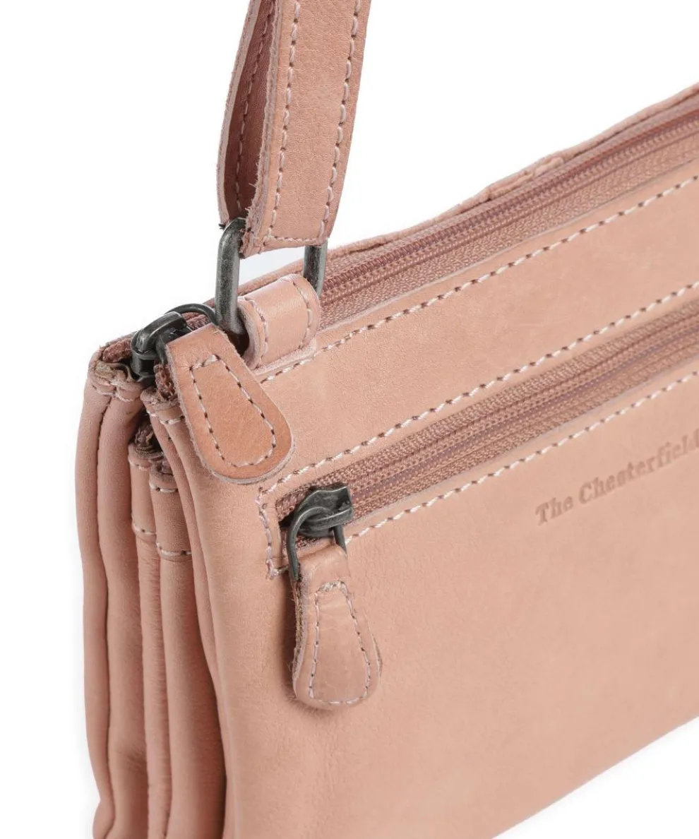 Washed Waxed Cow Osaka Crossbody bag grained cow leather antique pink