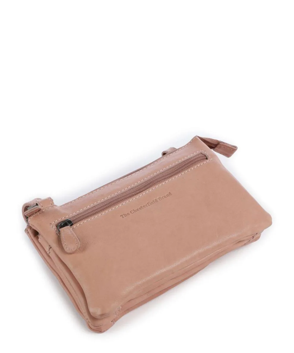 Washed Waxed Cow Osaka Crossbody bag grained cow leather antique pink