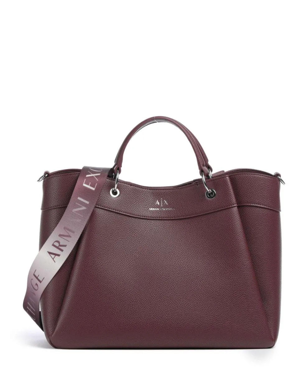 Wave L Handbag imitation leather wine