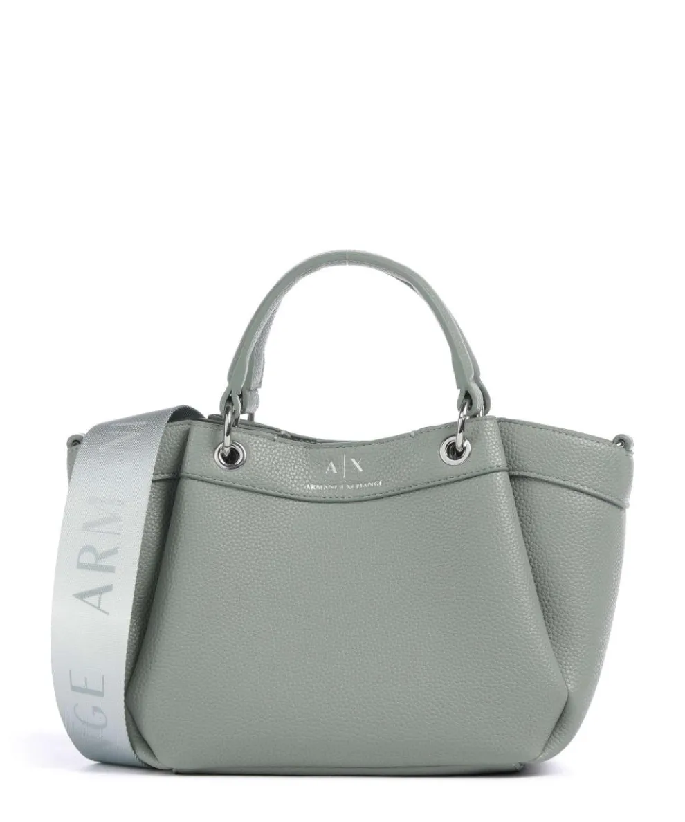 Wave S Handbag imitation leather greygreen