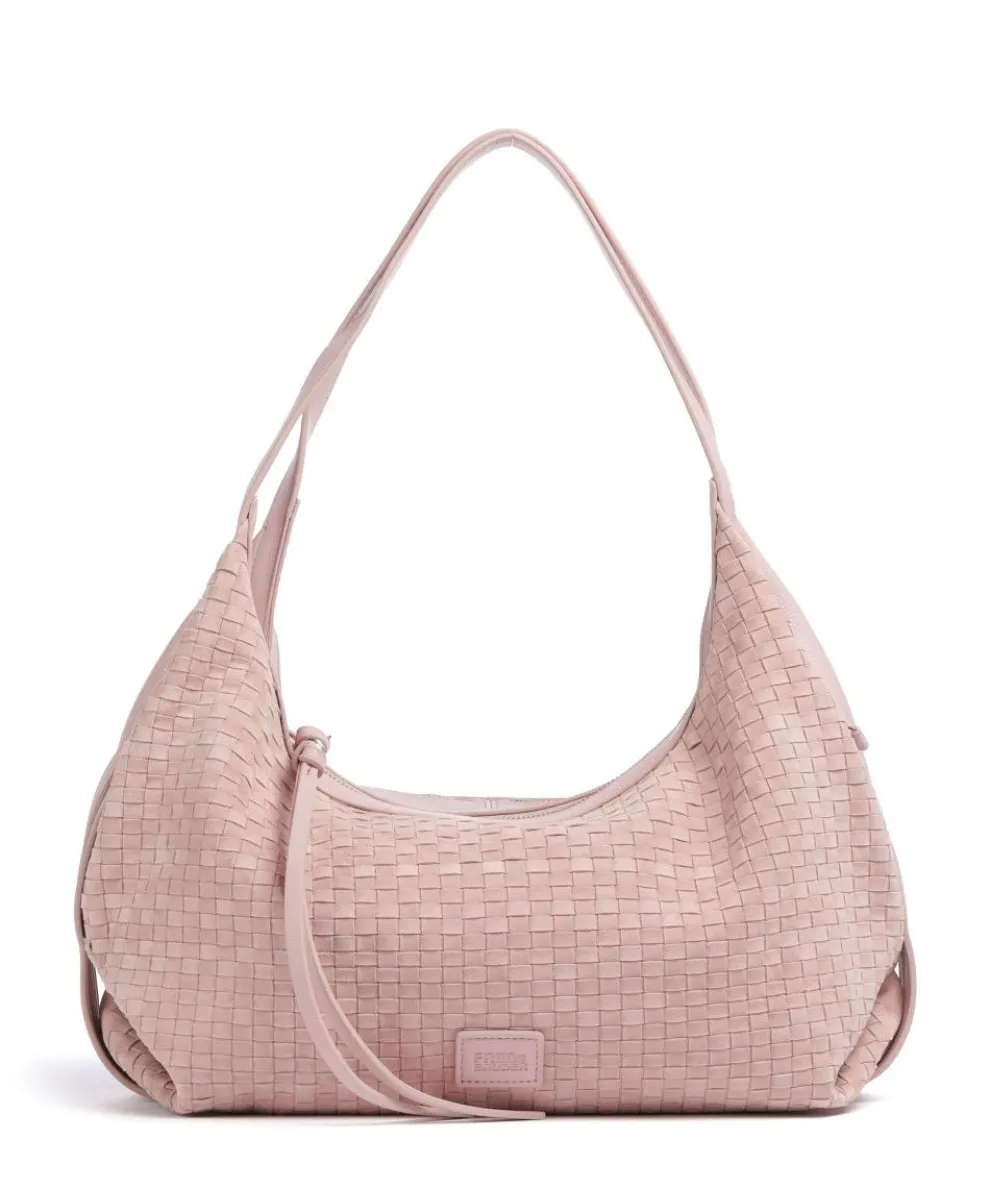 Weave Harmony Hobo bag sheepskin leather rose