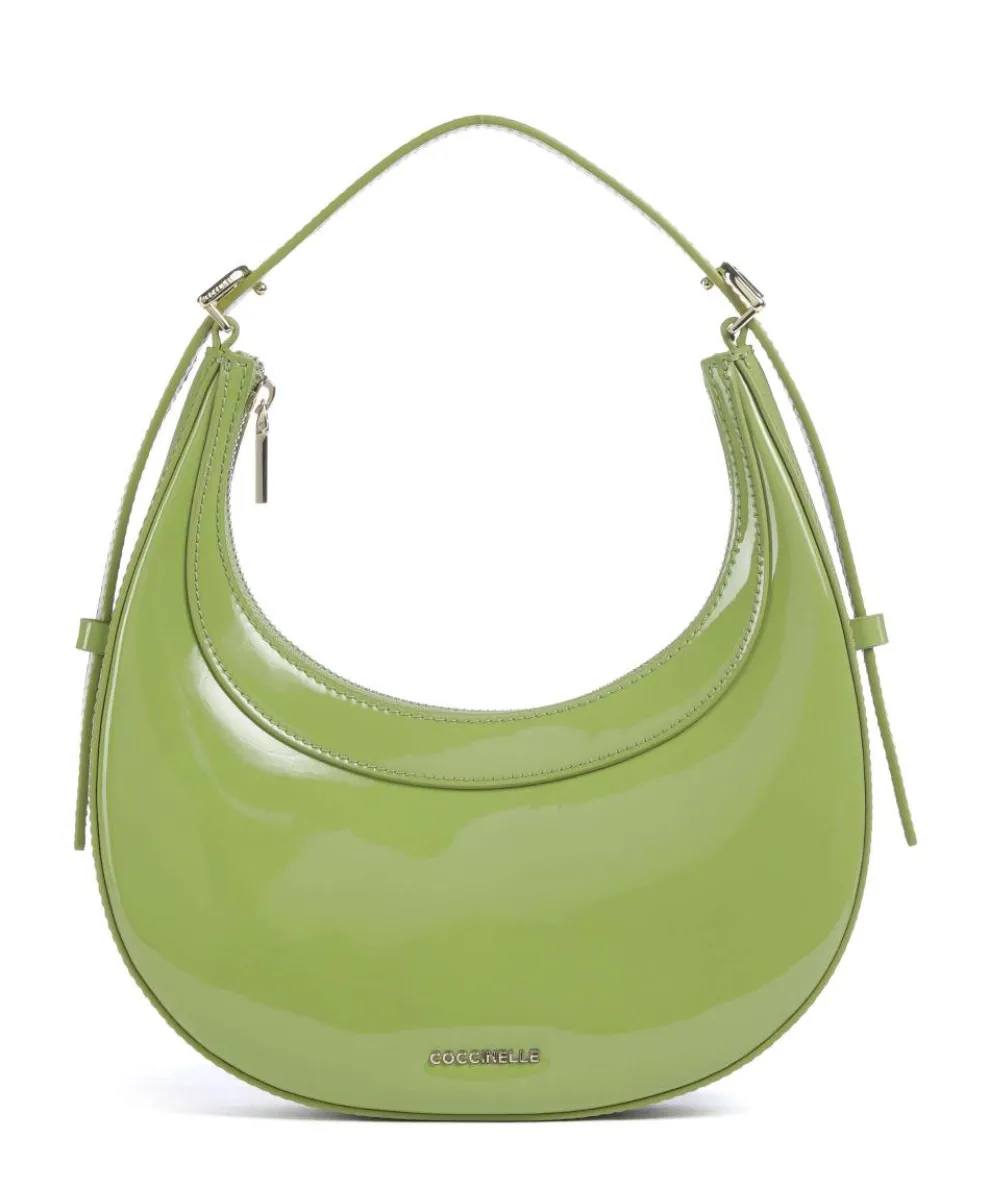 Whisper Patent Shoulder bag leather green
