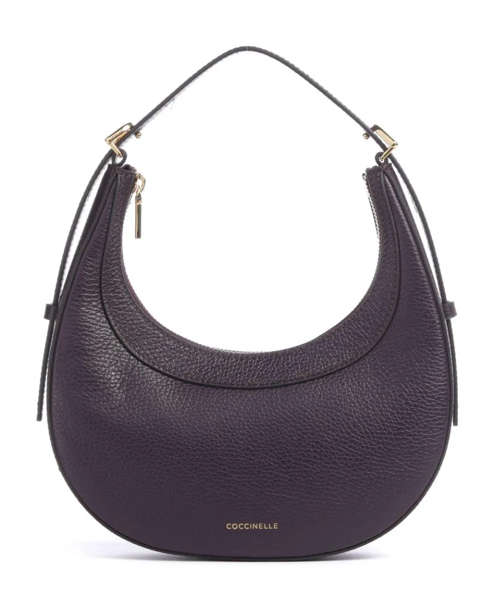 Whisper Shoulder bag grained cow leather plum