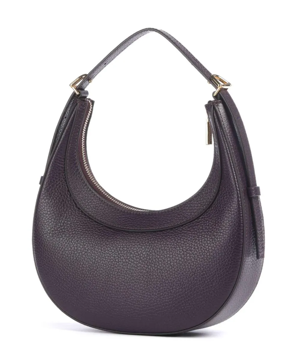 Whisper Shoulder bag grained cow leather plum