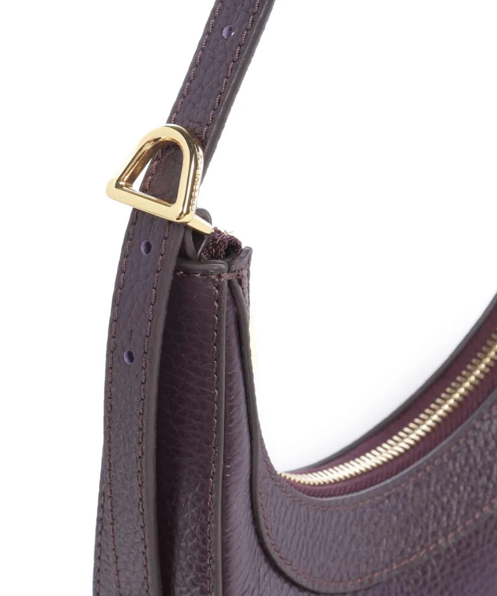 Whisper Shoulder bag grained cow leather plum