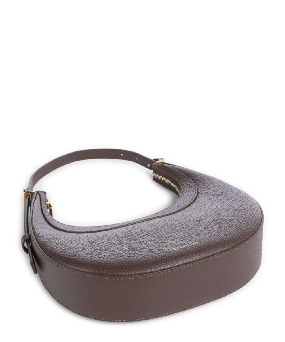 Whisper Shoulder bag grained cow leather dark brown