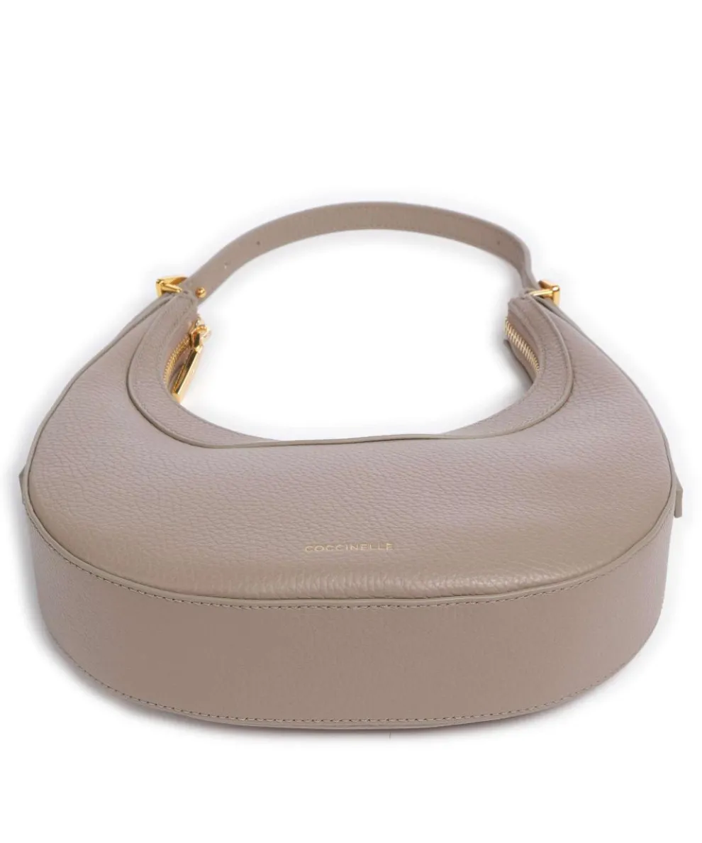 Whisper Shoulder bag grained cow leather taupe