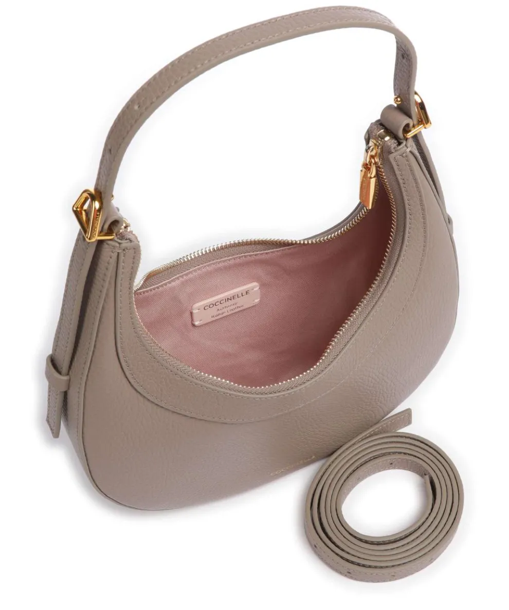Whisper Shoulder bag grained cow leather taupe