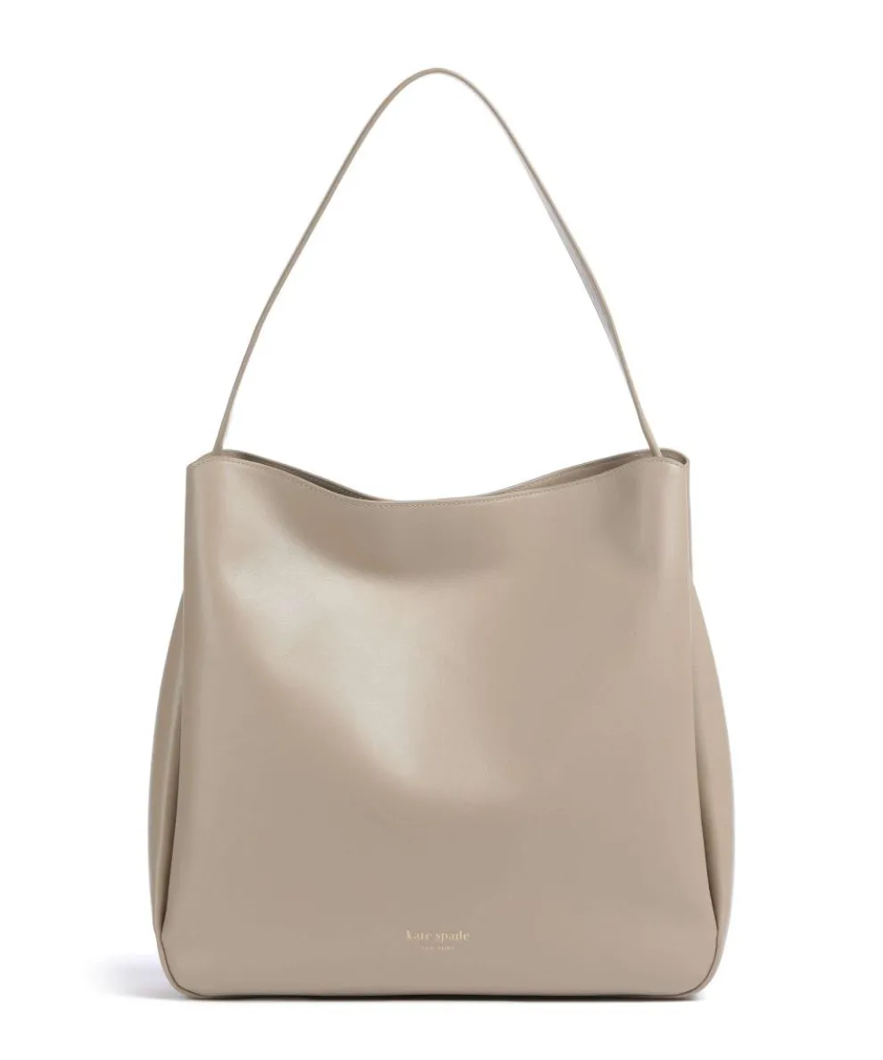 Grace Hobo bag fine grain cow leather beige