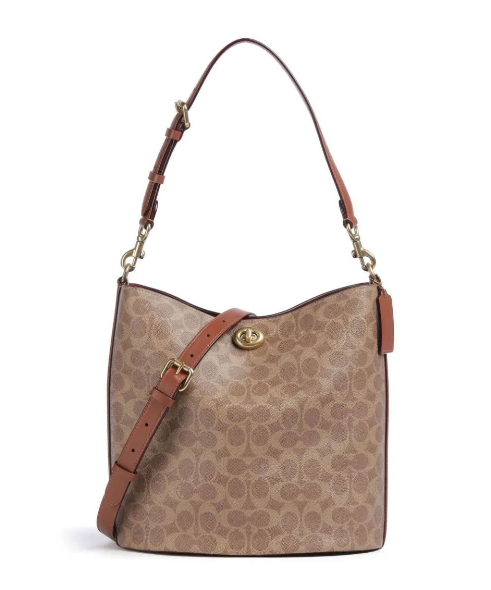 Willow Signature Hobo bag canvas brown
