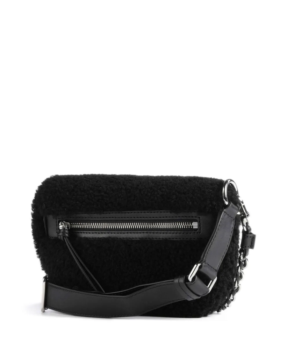 Slater Crossbody bag faux fur black