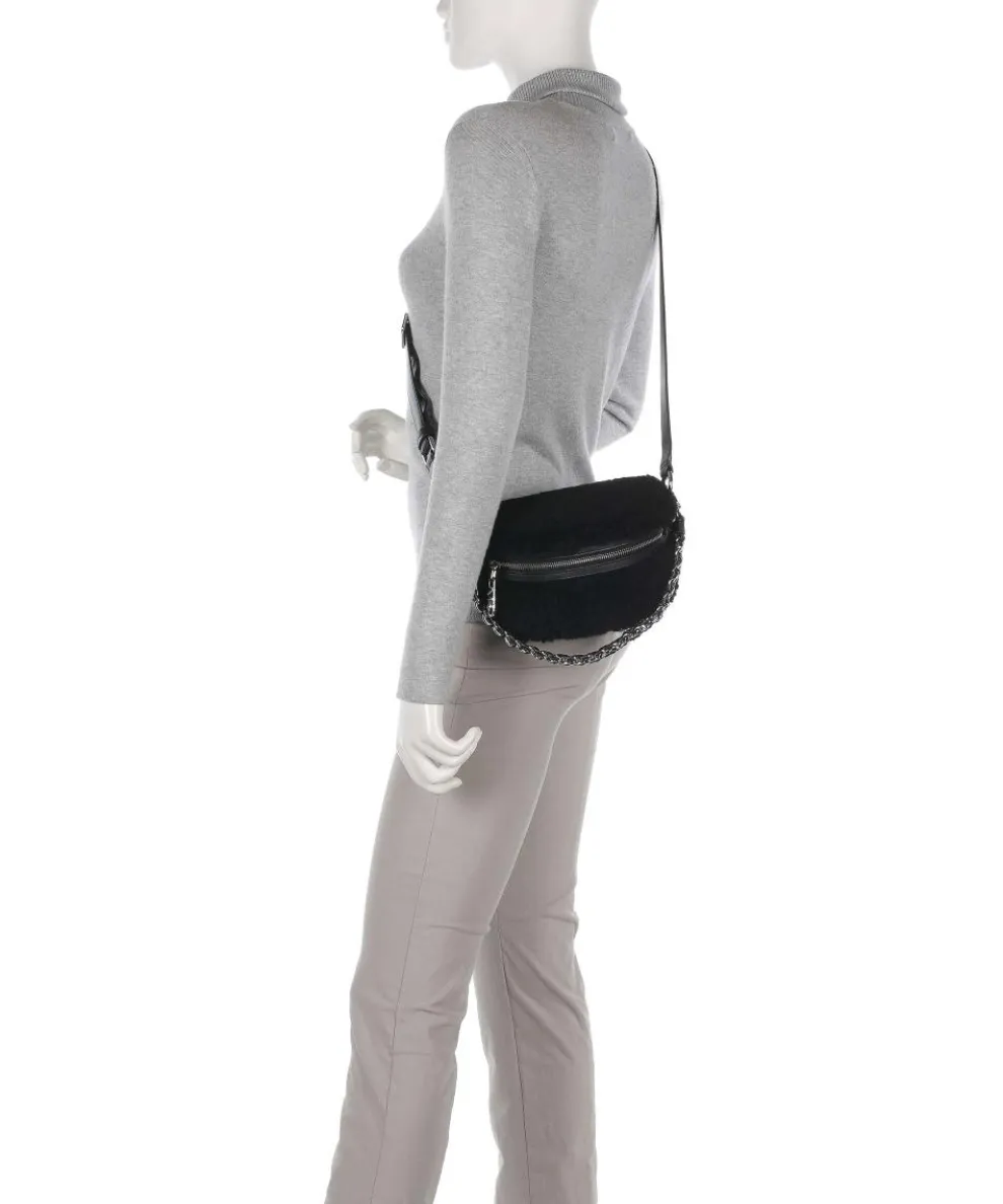 Slater Crossbody bag faux fur black