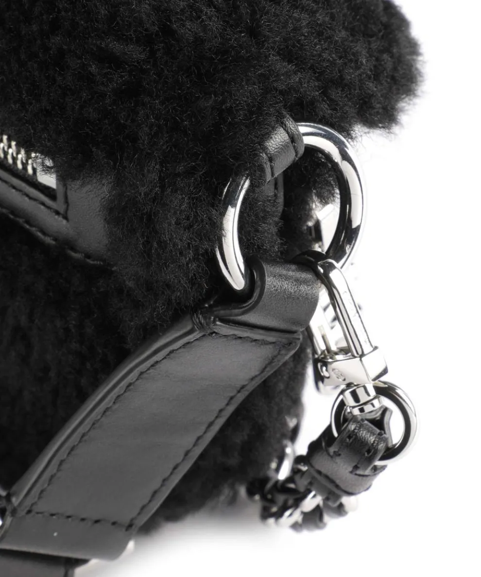 Slater Crossbody bag faux fur black