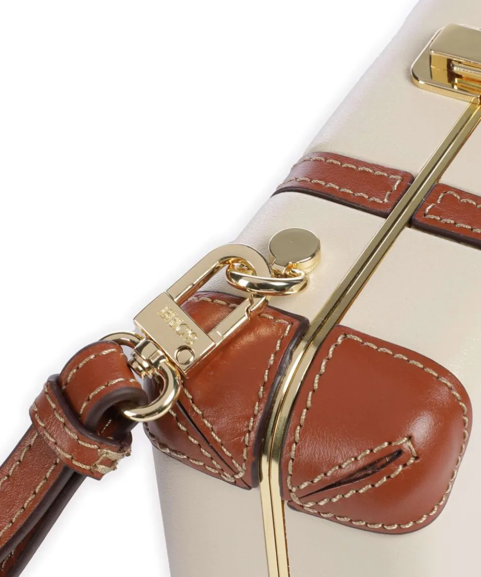 Bellagio Crossbody bag recycled polycarbonate ivory/brown