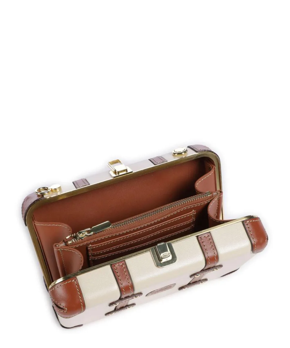 Bellagio Crossbody bag recycled polycarbonate ivory/brown