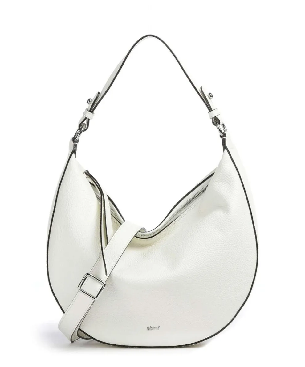 Adria Lulu Hobo bag grained cow leather cream