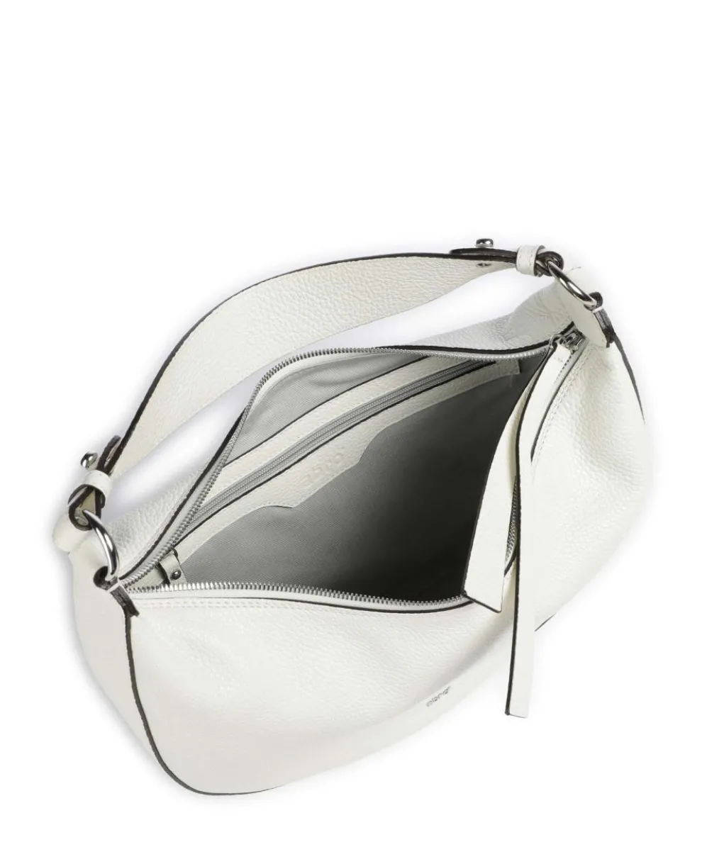 Adria Lulu Hobo bag grained cow leather cream