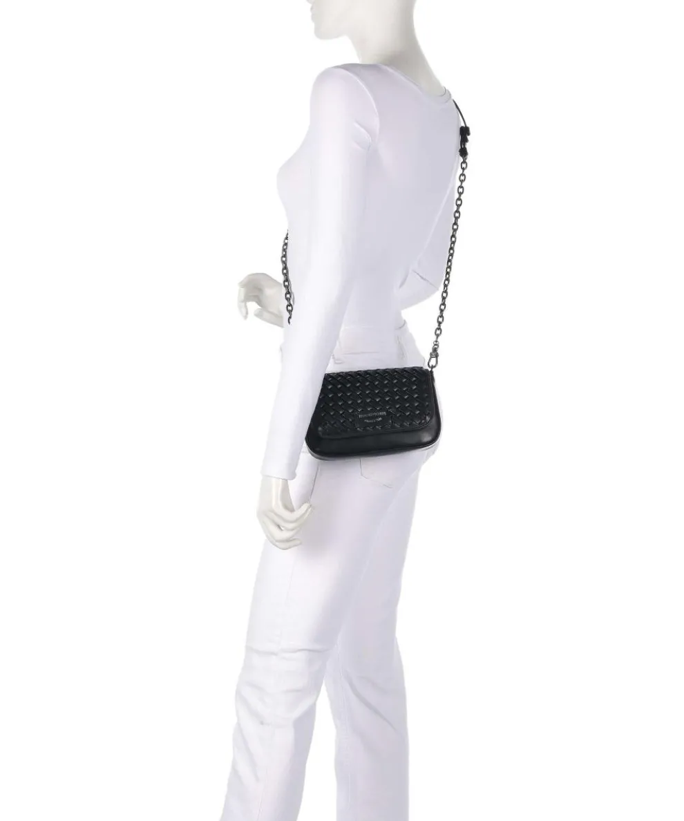 Lilly Crossbody bag imitation leather, cow leather black