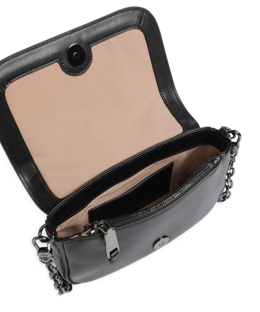 Lilly Crossbody bag imitation leather, cow leather black