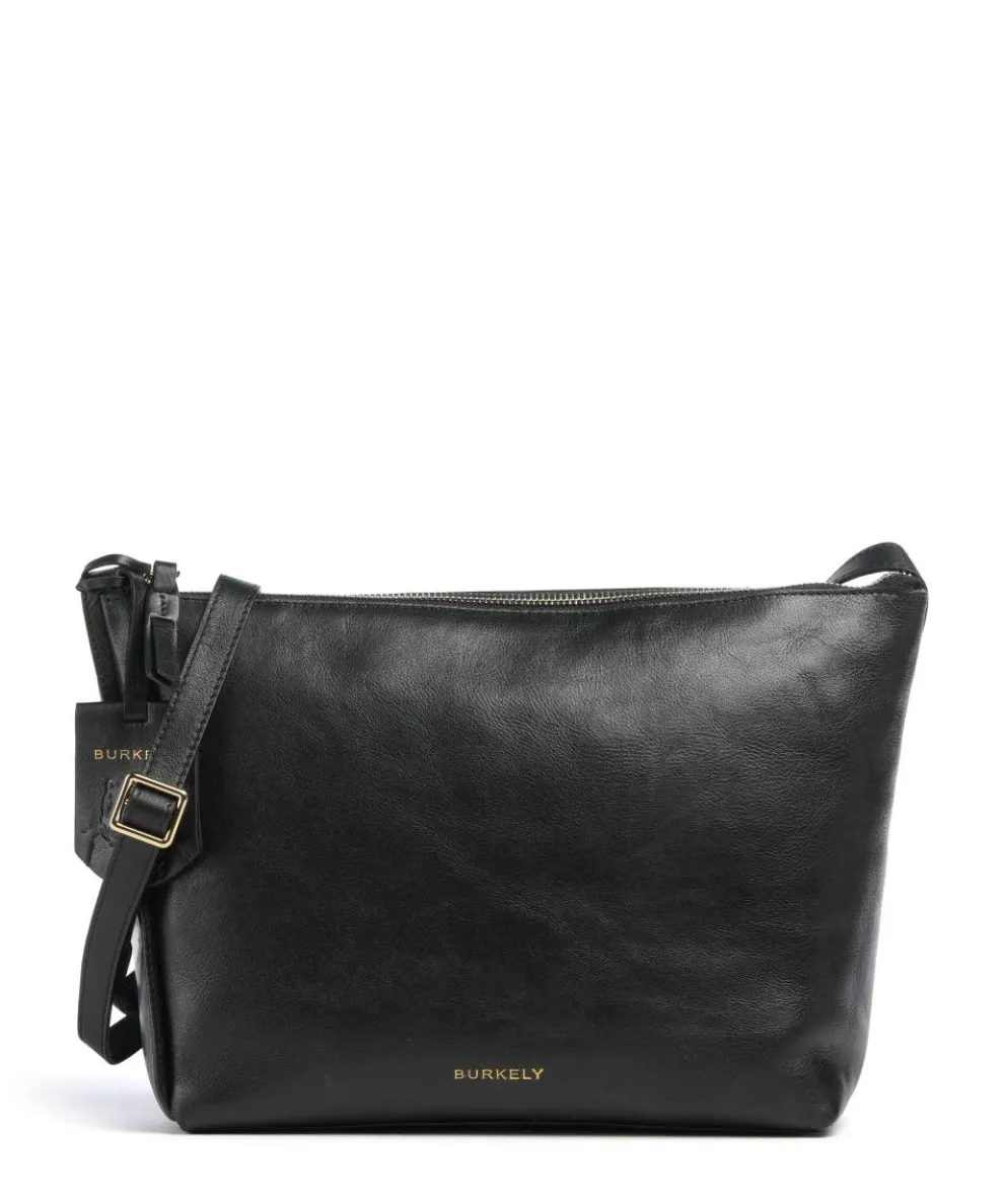 Fine Florence Crossbody bag fine grain leather black