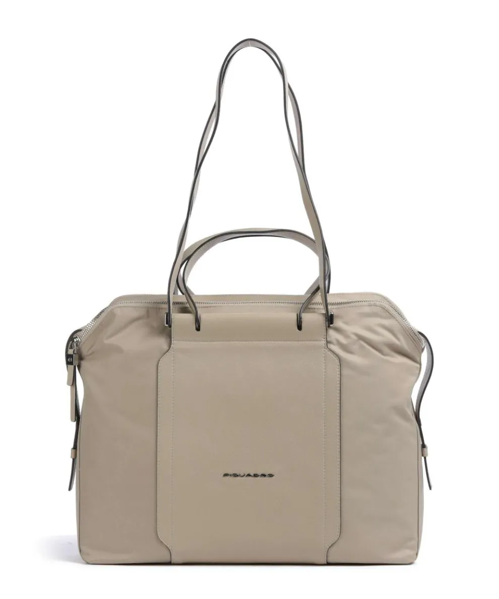 W92T Briefcase 14″ recycled nylon beige