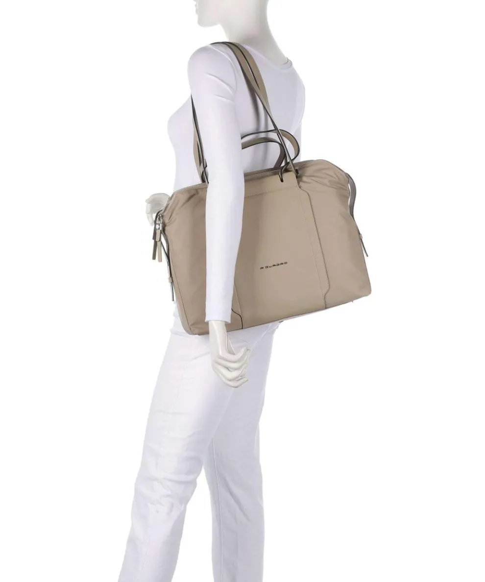 W92T Briefcase 14″ recycled nylon beige