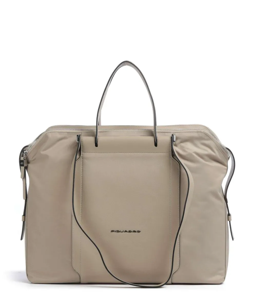 W92T Briefcase 14″ recycled nylon beige