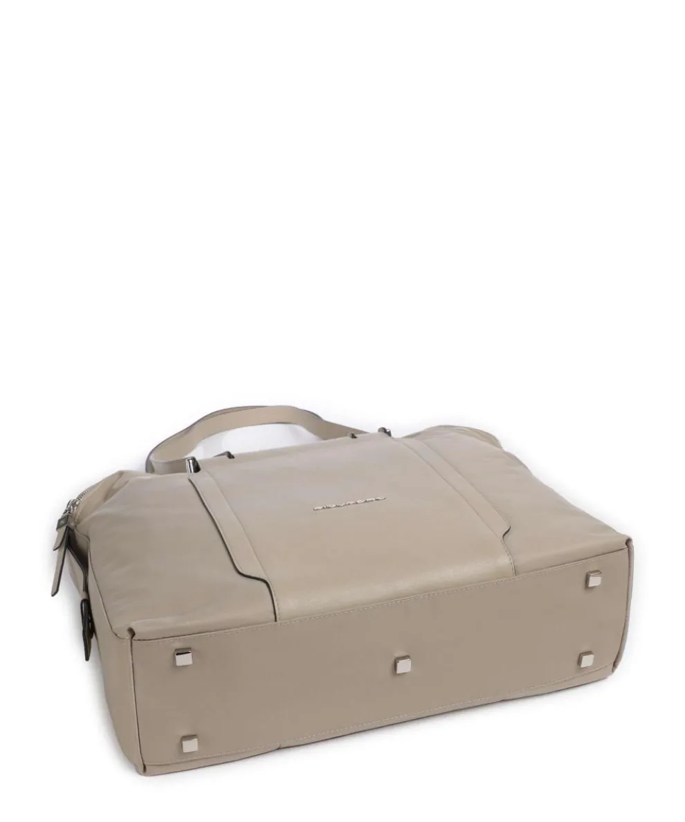 W92T Briefcase 14″ recycled nylon beige